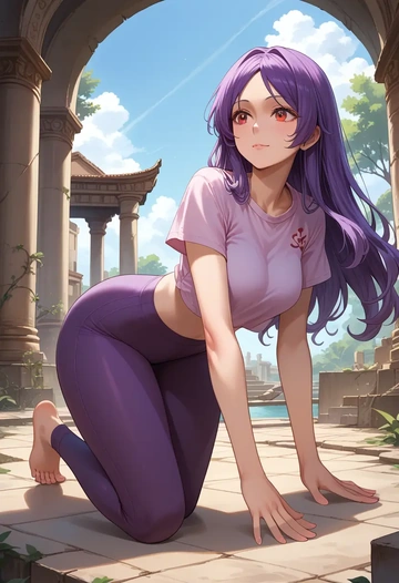 touhou,watatsuki_no_yorihime,yaga pants  - AI generated anime art