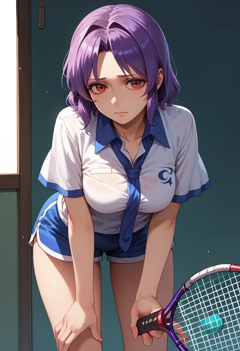 touhou,watatsuki_no_yorihime,tennis polo,skort  - 