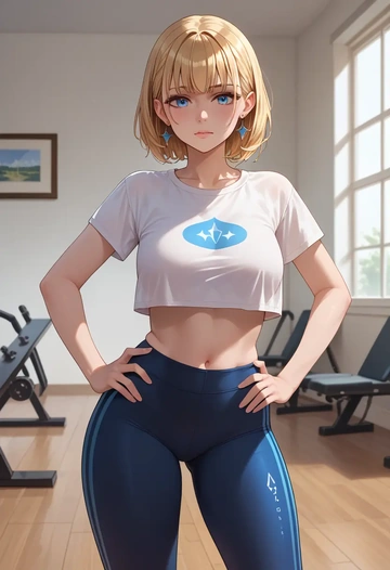 hololive,watson_amelia,yaga pants  - AI generated anime art