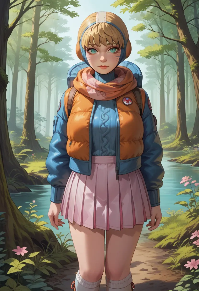 apex_legends,wattson_(apex_legends),spring,student uniform,knit sweater  - 