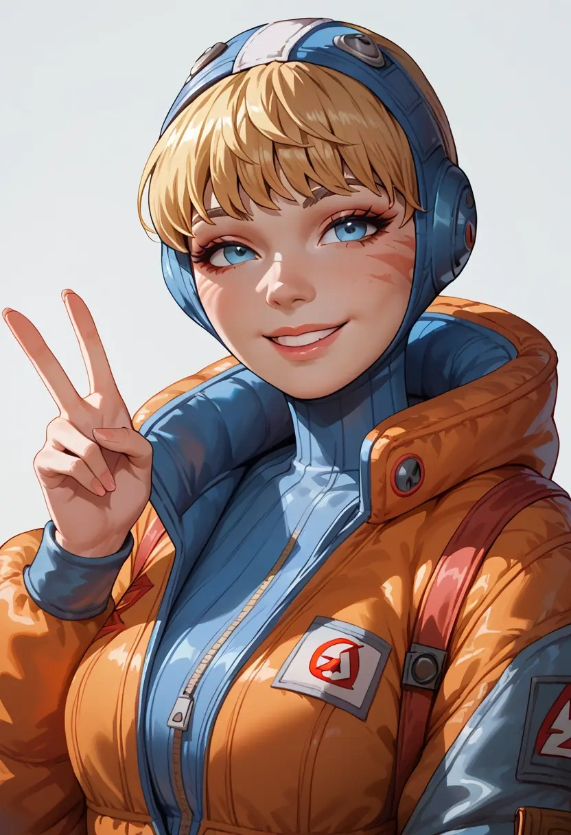 apex_legends,wattson_(apex_legends),crop hoodie,shorts  - 