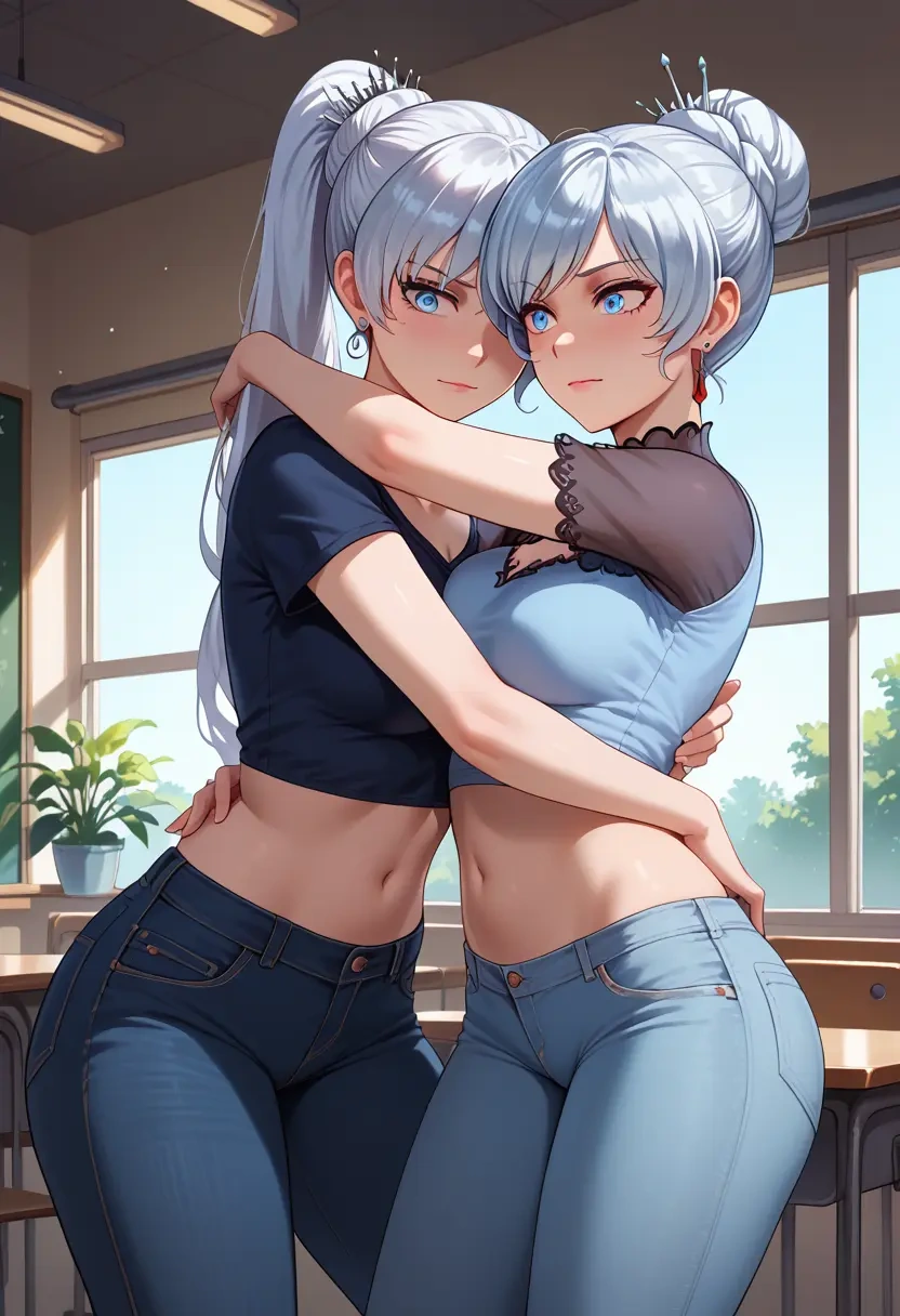 rwby,weiss_schnee,crop top  - 