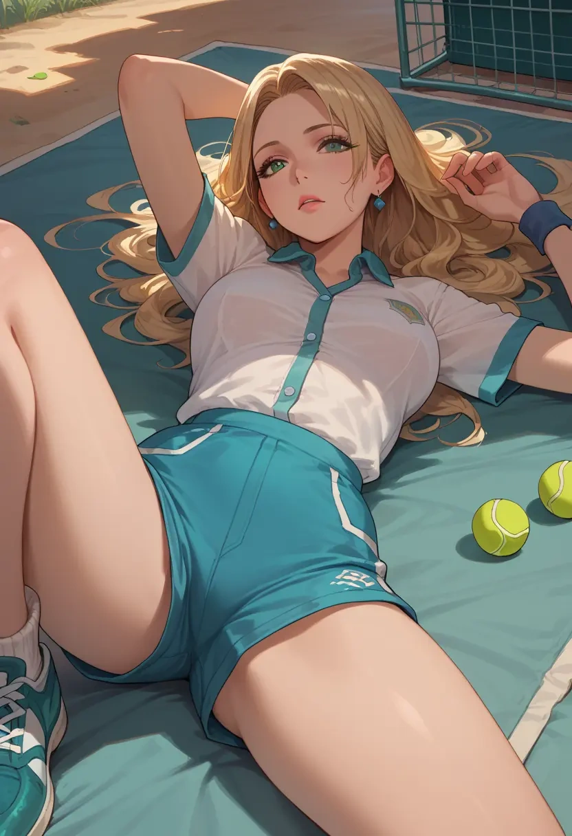 final_fantasy,white_mage,tennis polo,skort  - 