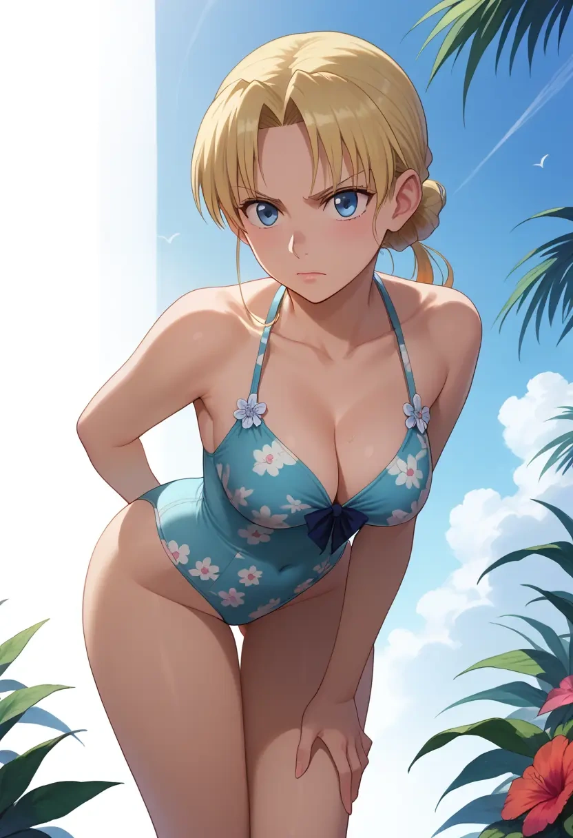 fullmetal_alchemist,winry_rockbell,swimsuit,floral print  - 