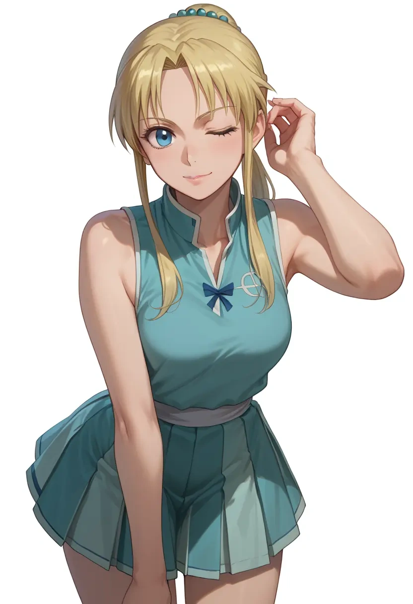 fullmetal_alchemist,winry_rockbell,tennis dress,visor,trainers  - 