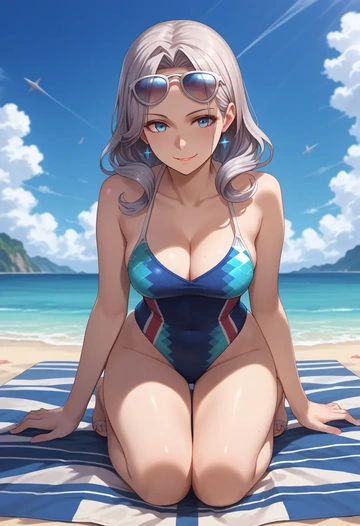 kantai_collection,wo-class_aircraft_carrier,swimsuit,sexy  - AI generated anime art