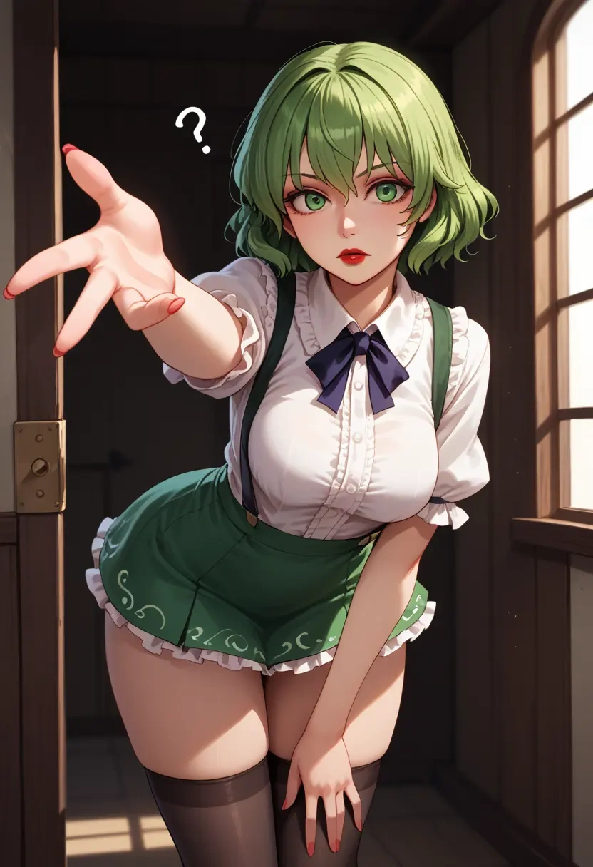 touhou,wriggle_nightbug,secretary,stockings  - 