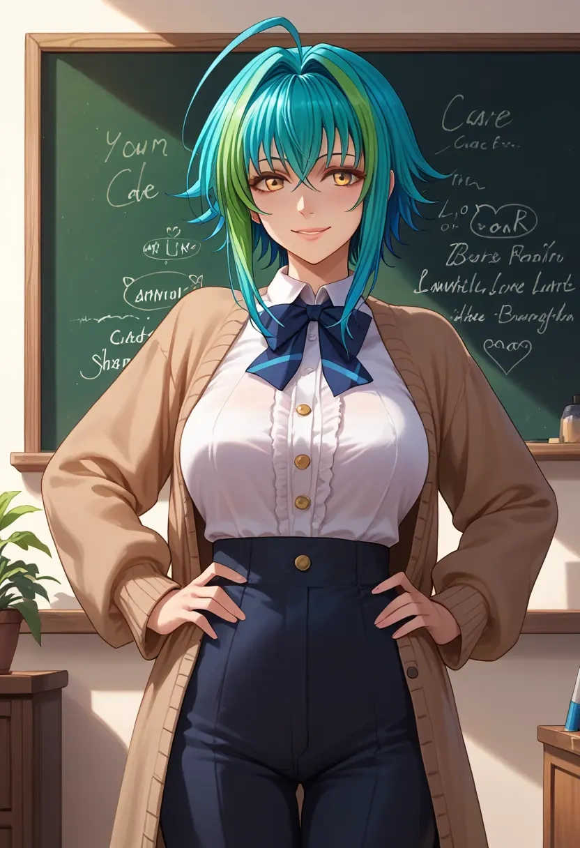 high_school_dxd,xenovia_quarta,teacher, sweater  - 