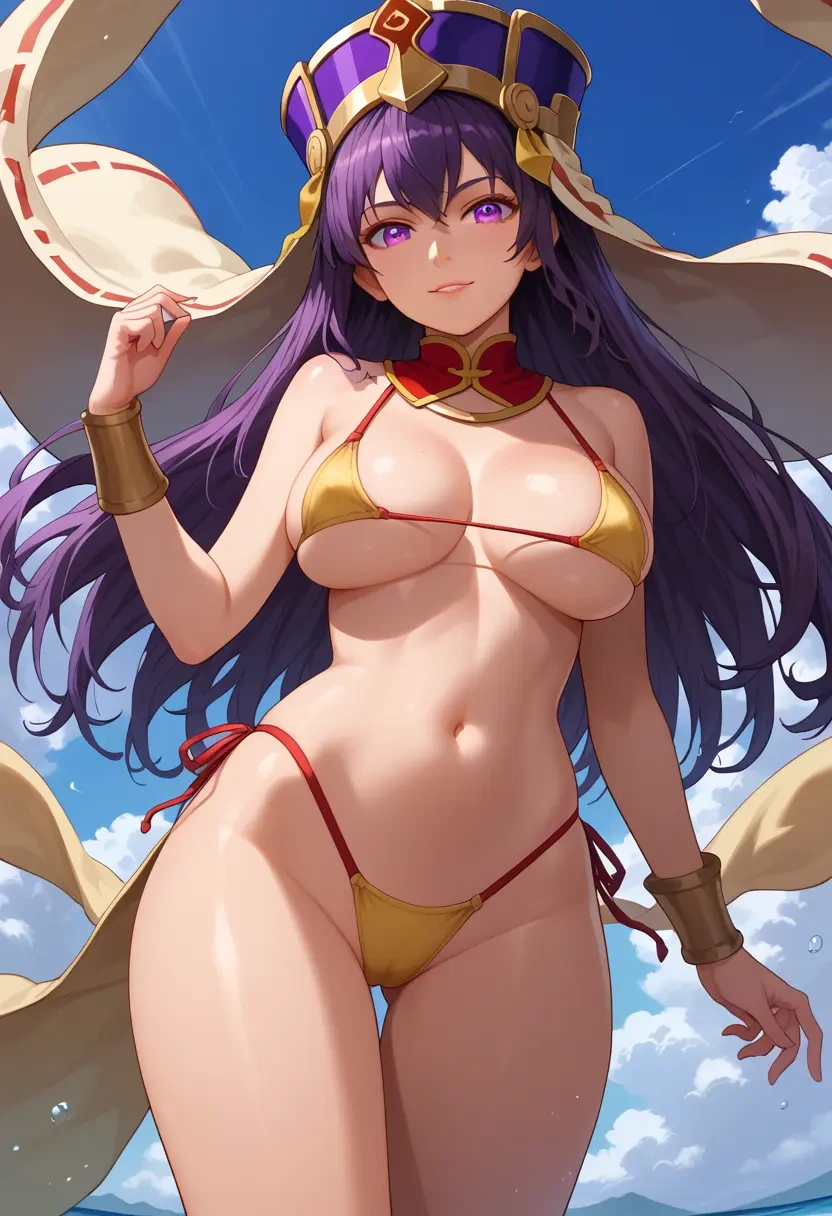 fate_(series),xuangzang_sanzang_(fate),tiny bikini,sexy  - 