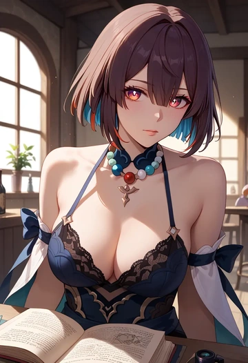 star rail,xueyi,lingerie  - AI generated anime art