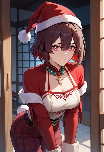 star rail,xueyi,Christmas  - AI generated anime art