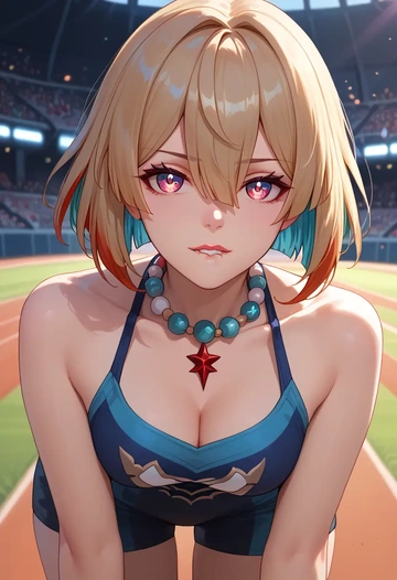 star rail,xueyi,athletic  - AI generated anime art