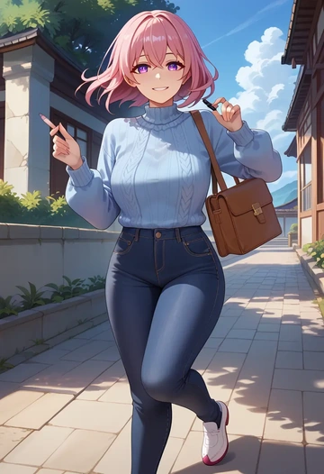 honkai_(series),yae_sakura,teacher  - AI generated anime art