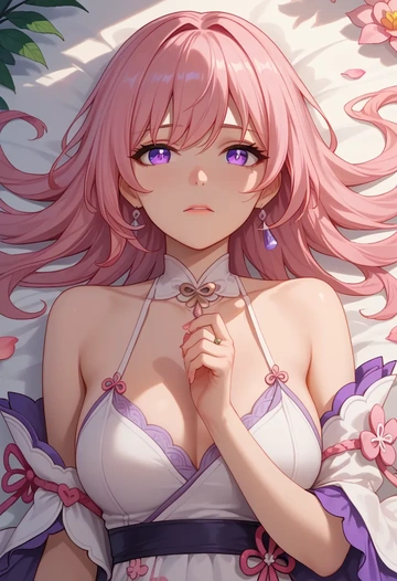 honkai_(series),yae_sakura,dress,halter,layered tulle  - AI generated anime art