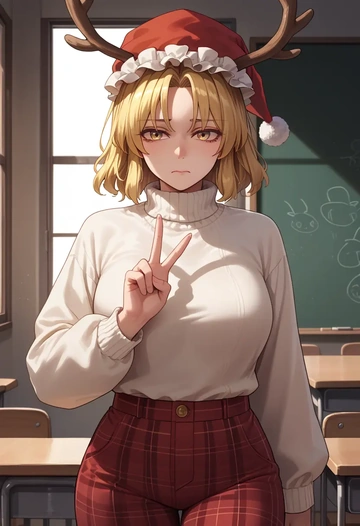 touhou,yakumo_ran,Christmas  - AI generated anime art