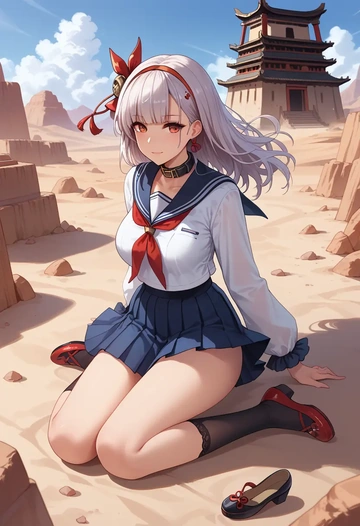 azur_lane,yamashiro_(azur_lane),sailor, uniform  - AI generated anime art