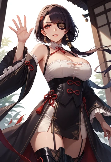 azur_lane,yamashiro_(azur_lane),pirate  - AI generated anime art