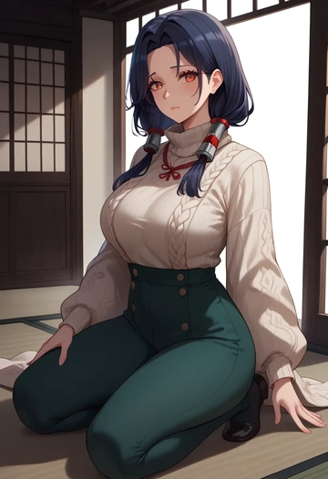 azur_lane,yamashiro_(azur_lane),sweater  - AI generated anime art