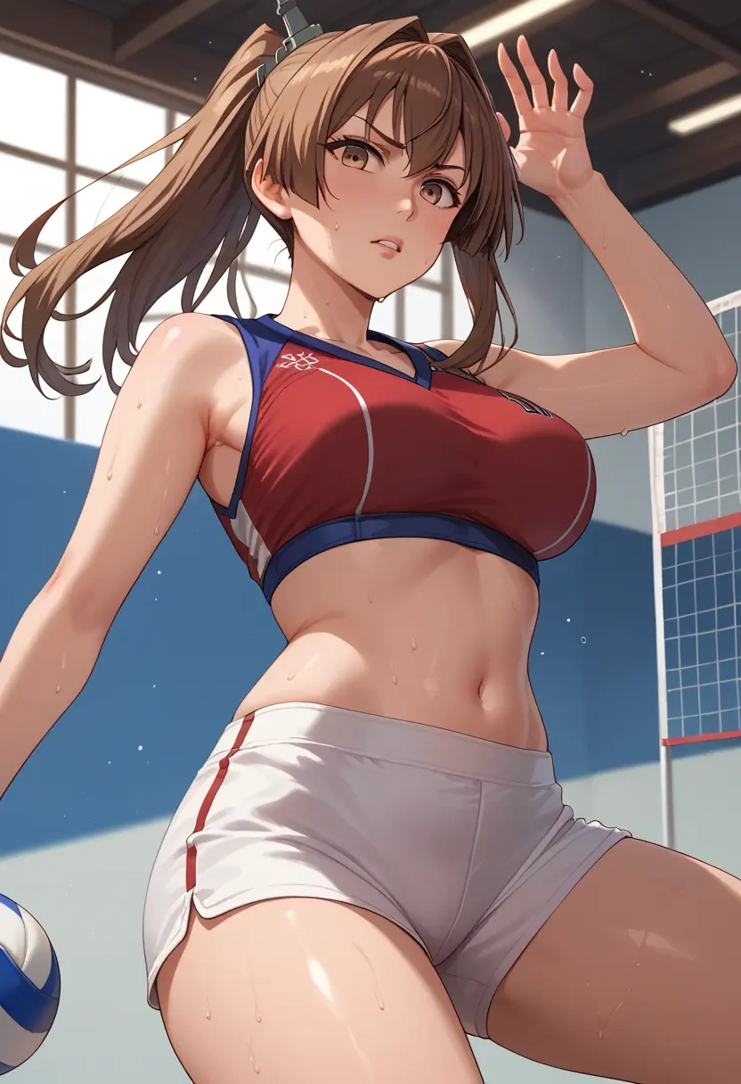 kantai_collection,yamato_(kancolle),volleyball uniform  - 