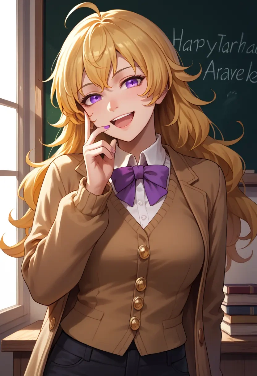 rwby,yang_xiao_long,teacher, sweater  - 