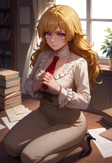 rwby,yang_xiao_long,OL  - AI generated anime art