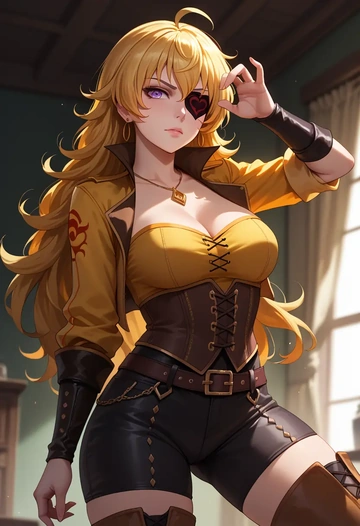 rwby,yang_xiao_long,pirate  - AI generated anime art