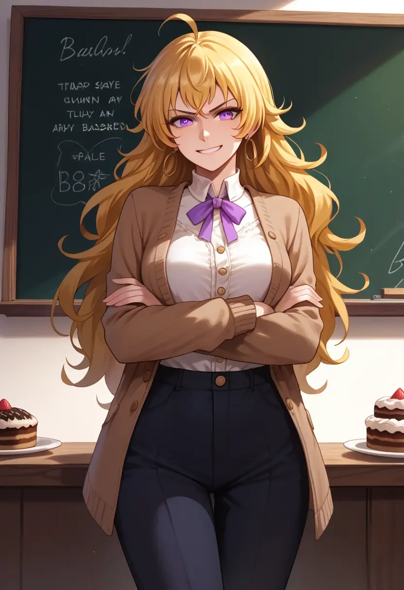 rwby,yang_xiao_long,teacher, sweater  - 