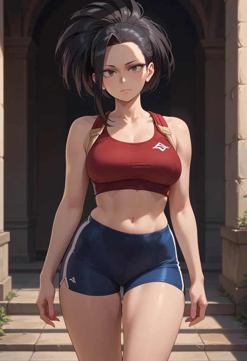 boku_no_hero_academia,yaoyorozu_momo,yoga shorts  - 