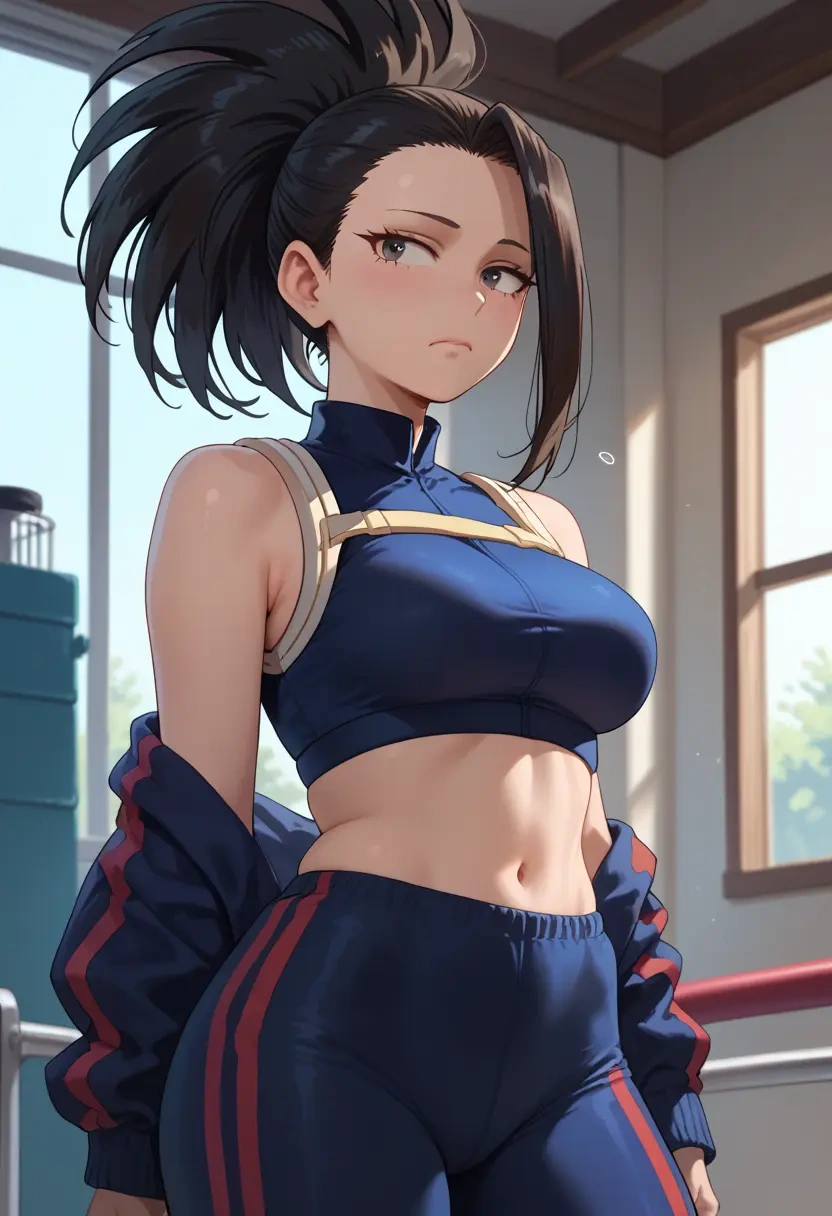 boku_no_hero_academia,yaoyorozu_momo,athletic,track suit  - 