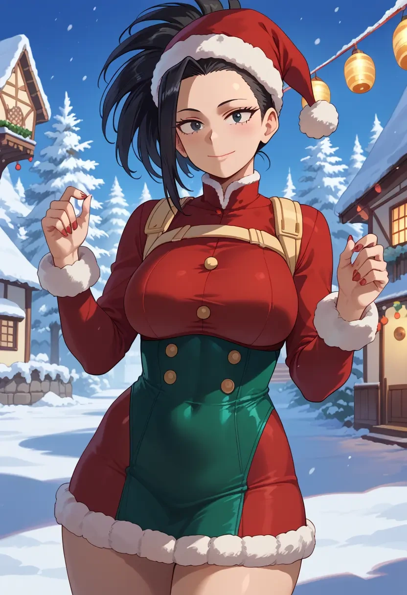 boku_no_hero_academia,yaoyorozu_momo,Christmas,dress  - 