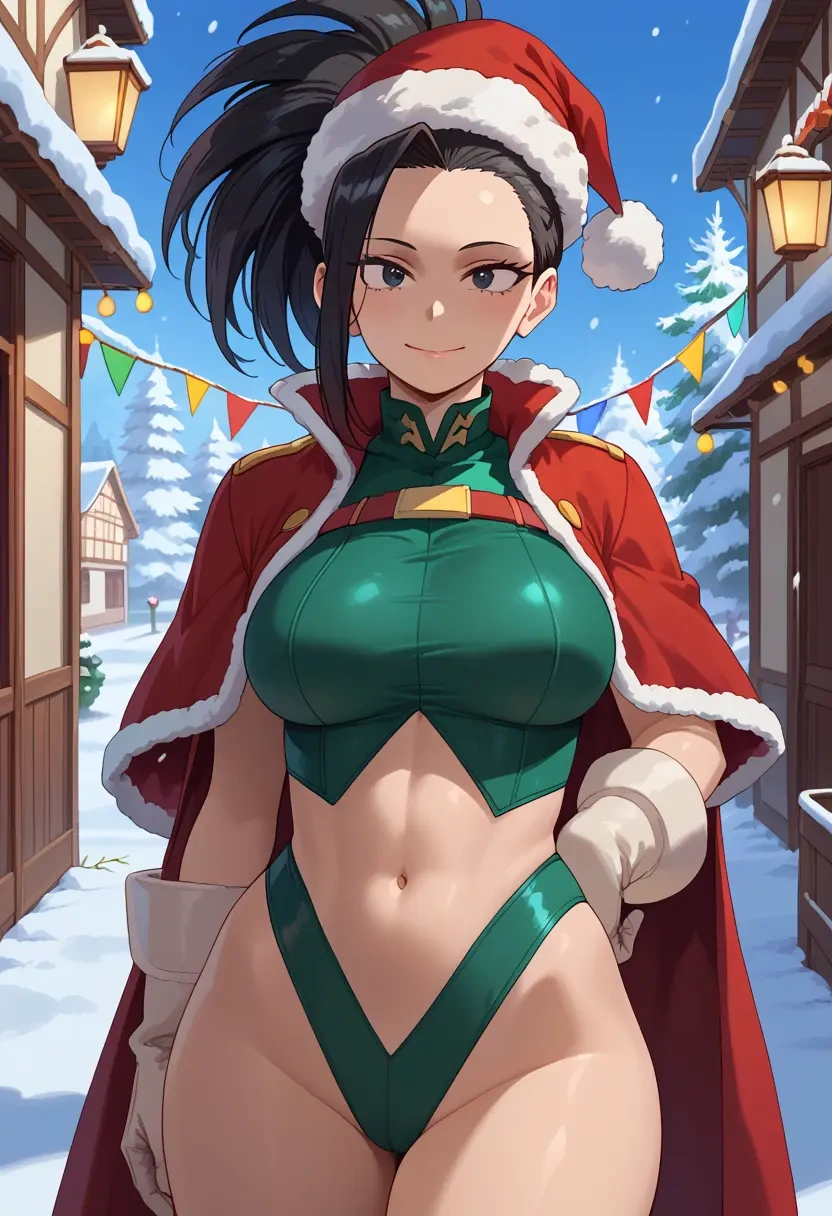 boku_no_hero_academia,yaoyorozu_momo,Christmas,dress  - 