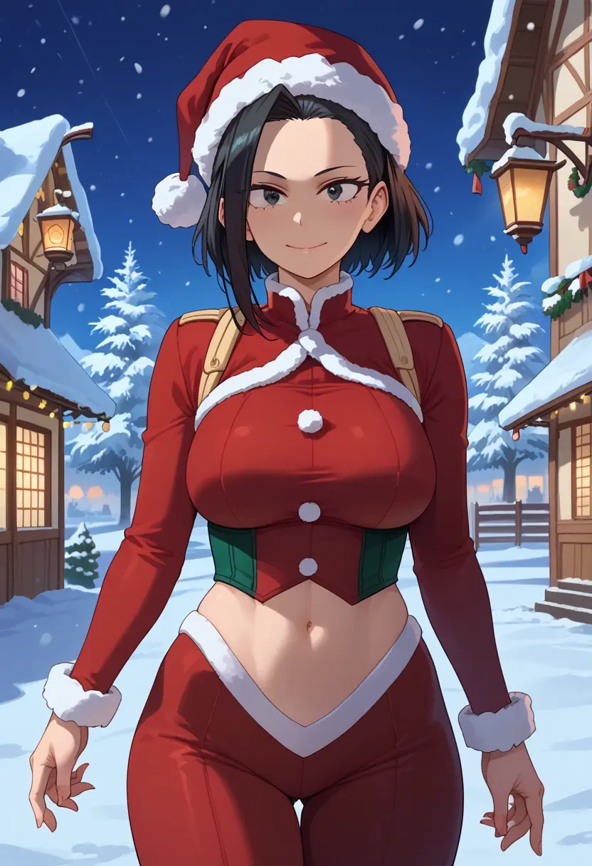 boku_no_hero_academia,yaoyorozu_momo,Christmas,dress  - 