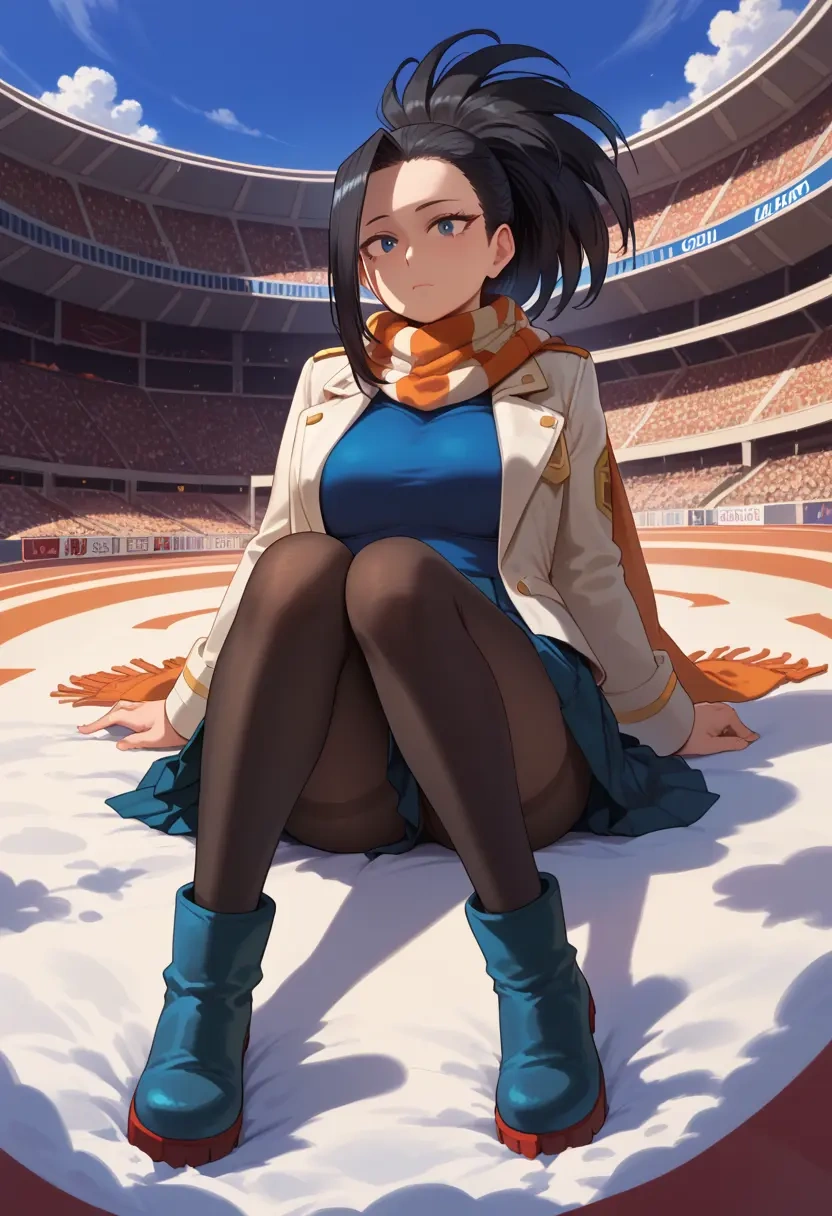 boku_no_hero_academia,yaoyorozu_momo,winter,student uniform,puffer jacket  - 