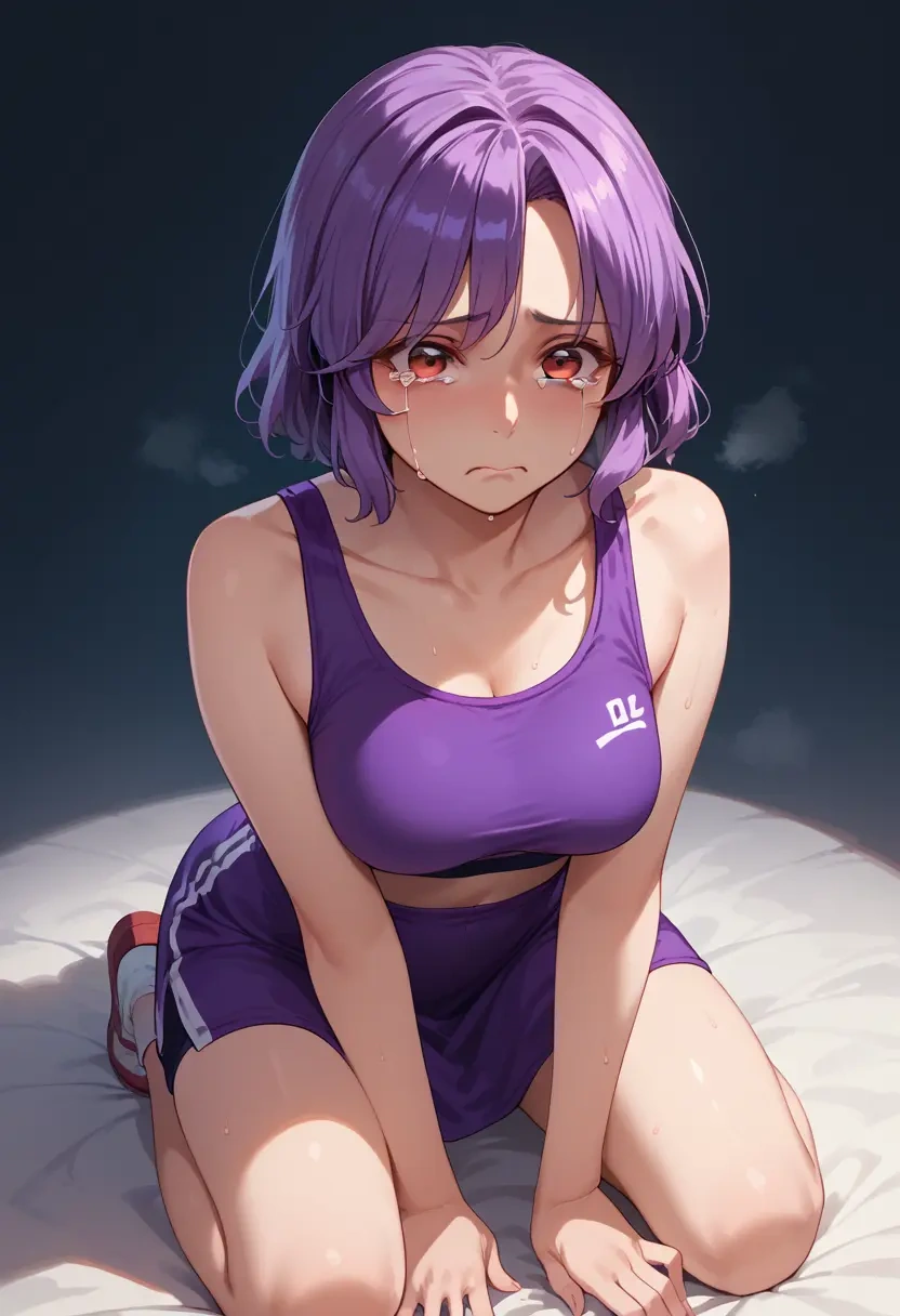 touhou,yasaka_kanako,sports bra,high-waisted leggings  - 