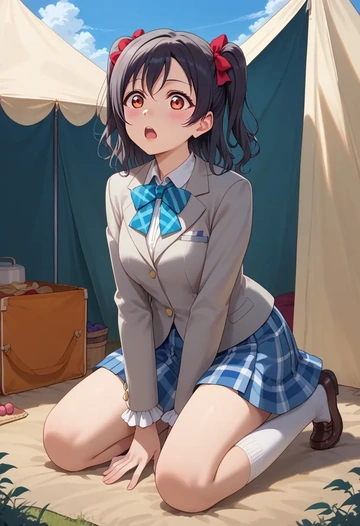 love_live,yazawa_nico,spring,student uniform,blazer  - AI generated anime art