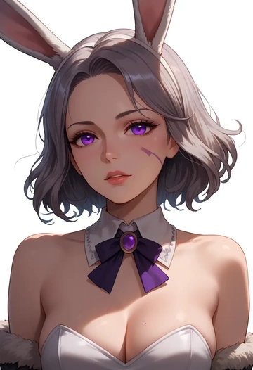 darker_than_black,yin_(darker_than_black),bunny girl, sexy  - AI generated anime art