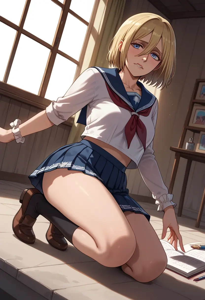 shingeki_no_kyojin,ymir_(shingeki_no_kyojin),sailor, uniform  - 