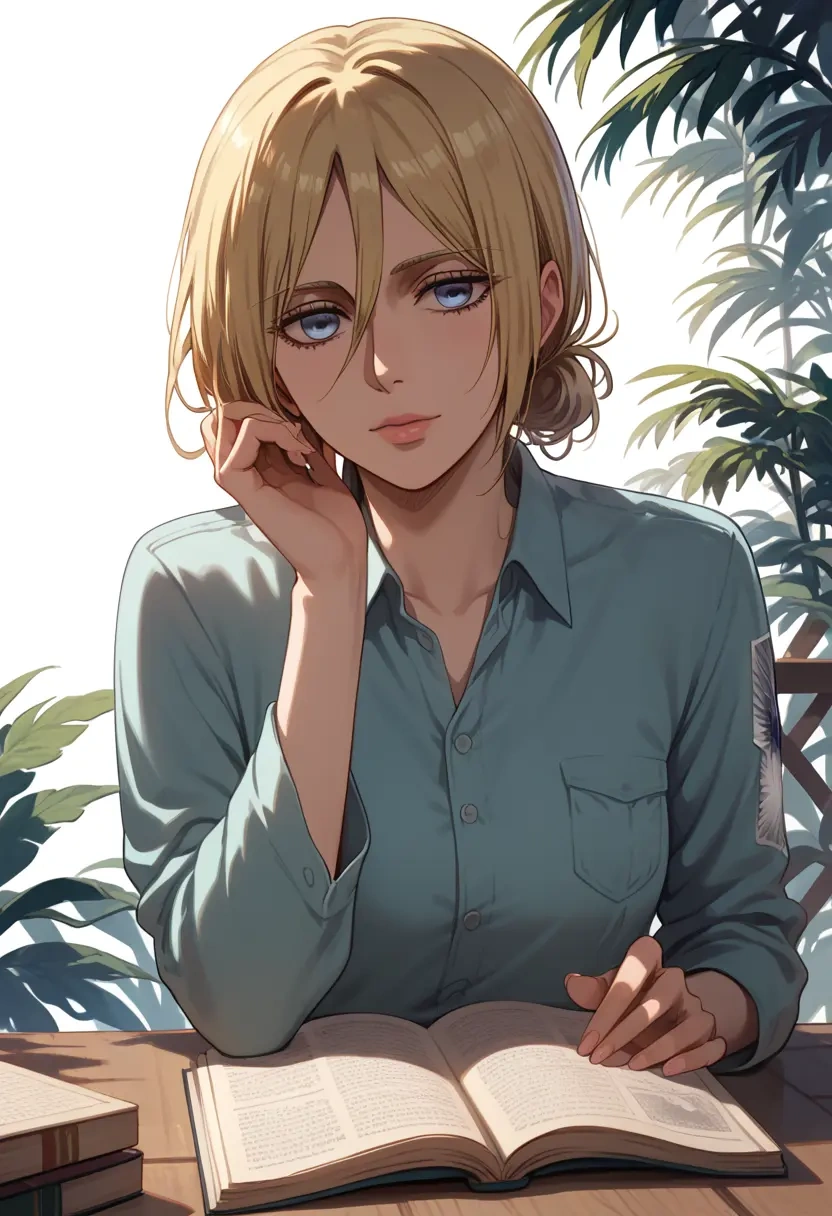 shingeki_no_kyojin,ymir_(shingeki_no_kyojin),pajamas  - 