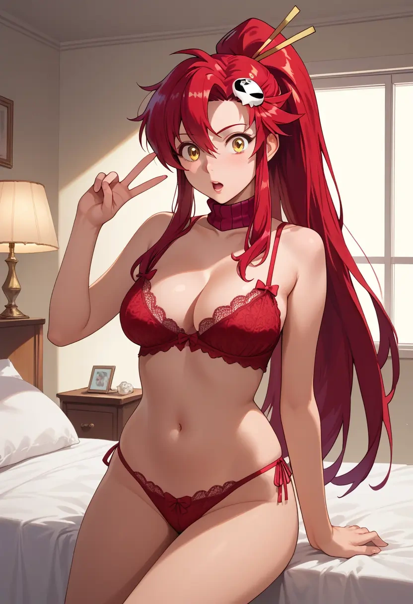 tengen_toppa_gurren_lagann,yoko_littner,lingerie  - 