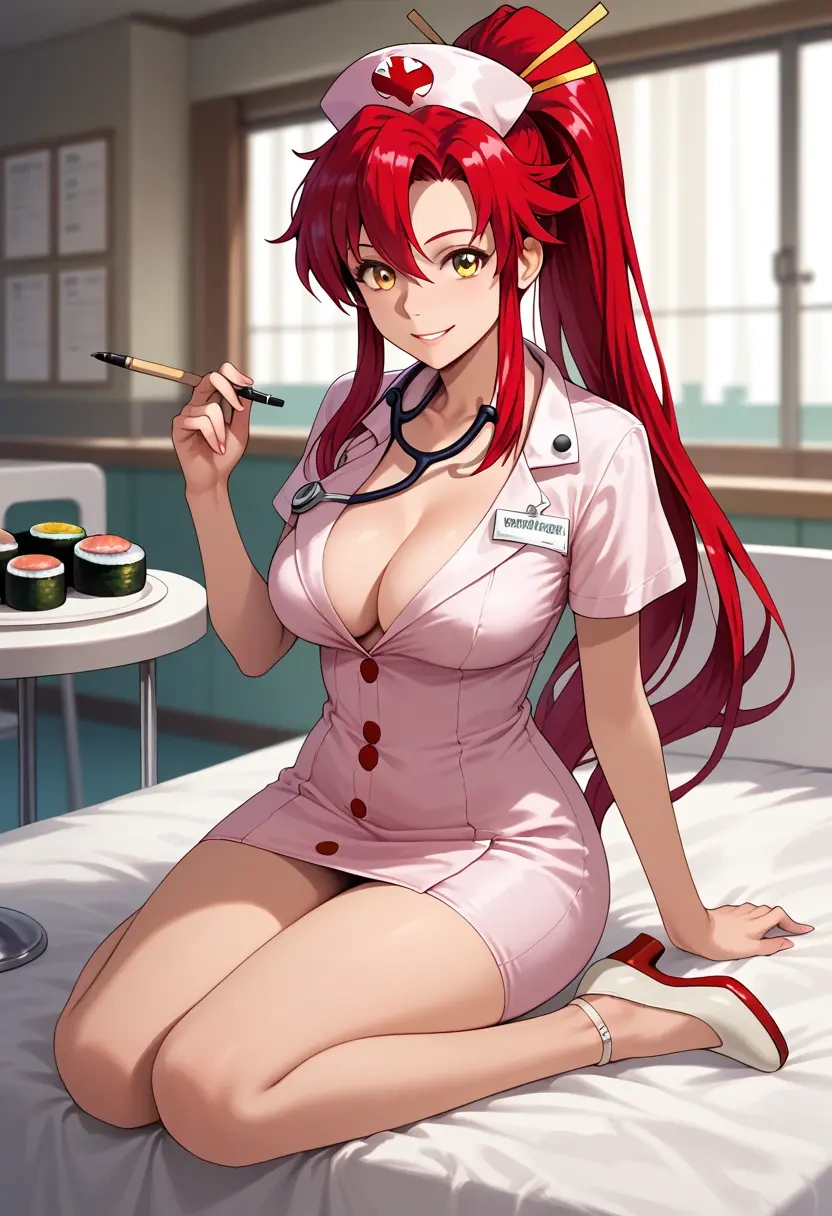 tengen_toppa_gurren_lagann,yoko_littner,nurse  - 