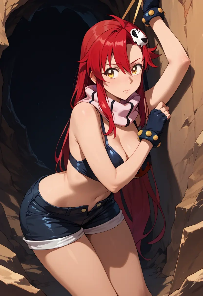 tengen_toppa_gurren_lagann,yoko_littner,shorts,sexy  - 