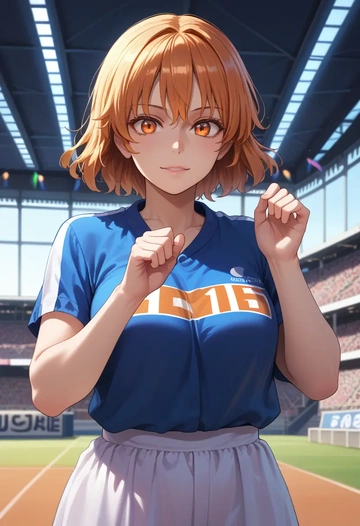 touhou,yorigami_jo_on,athletic  - AI generated anime art