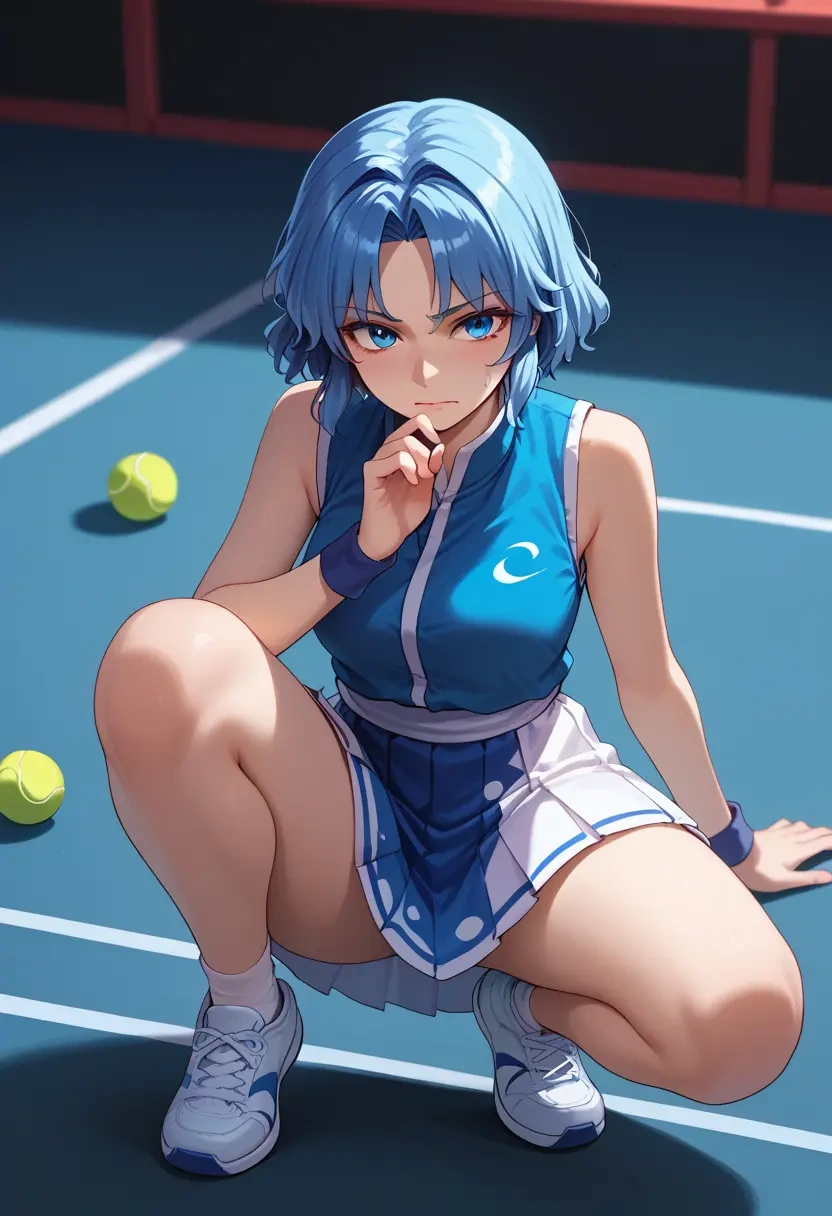 touhou,yorigami_shion,tennis skirt  - 