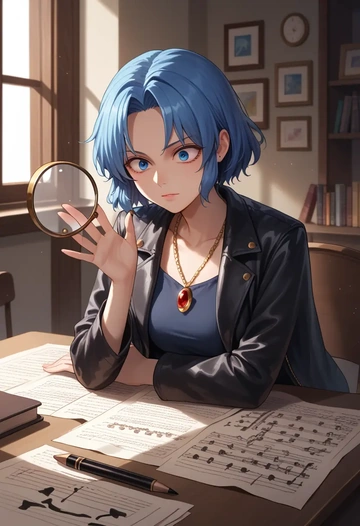 touhou,yorigami_shion,detective  - AI generated anime art