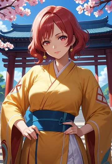 hibike_euphonium,yoroizuka_mizore,kimono  - AI generated anime art