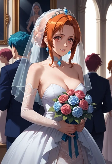 hibike_euphonium,yoroizuka_mizore,wedding  - AI generated anime art