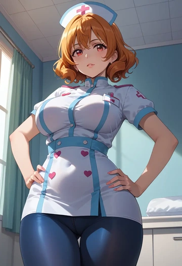 hibike_euphonium,yoroizuka_mizore,nurse  - AI generated anime art