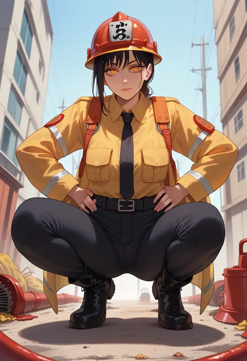 chainsaw_man,yoru_(chainsaw_man),firefighter  - 