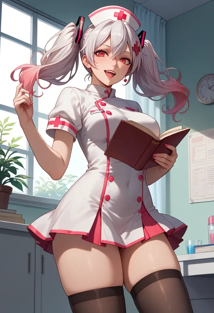 vocaloid,yowane_haku,nurse pantyhose,mini skirt, sexy  - 