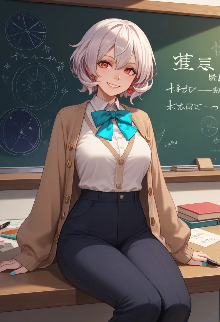 vocaloid,yowane_haku,teacher, sweater  - 